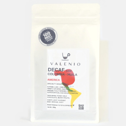 Valenio Colombia Huila Decaf CO₂ - 250 г